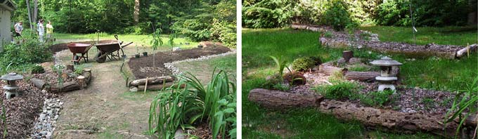 terraced rain-scape garden